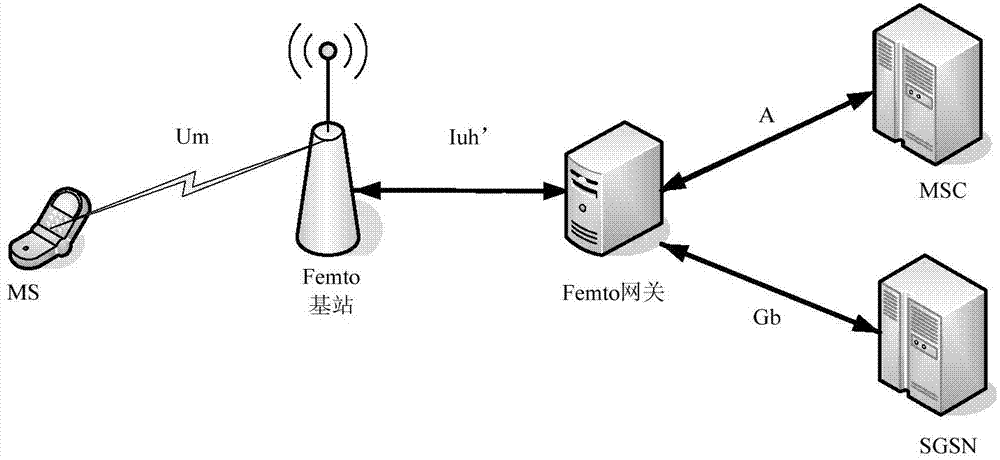 Method for enabling Femto gateway to have access to core network pool, gateway and network framework