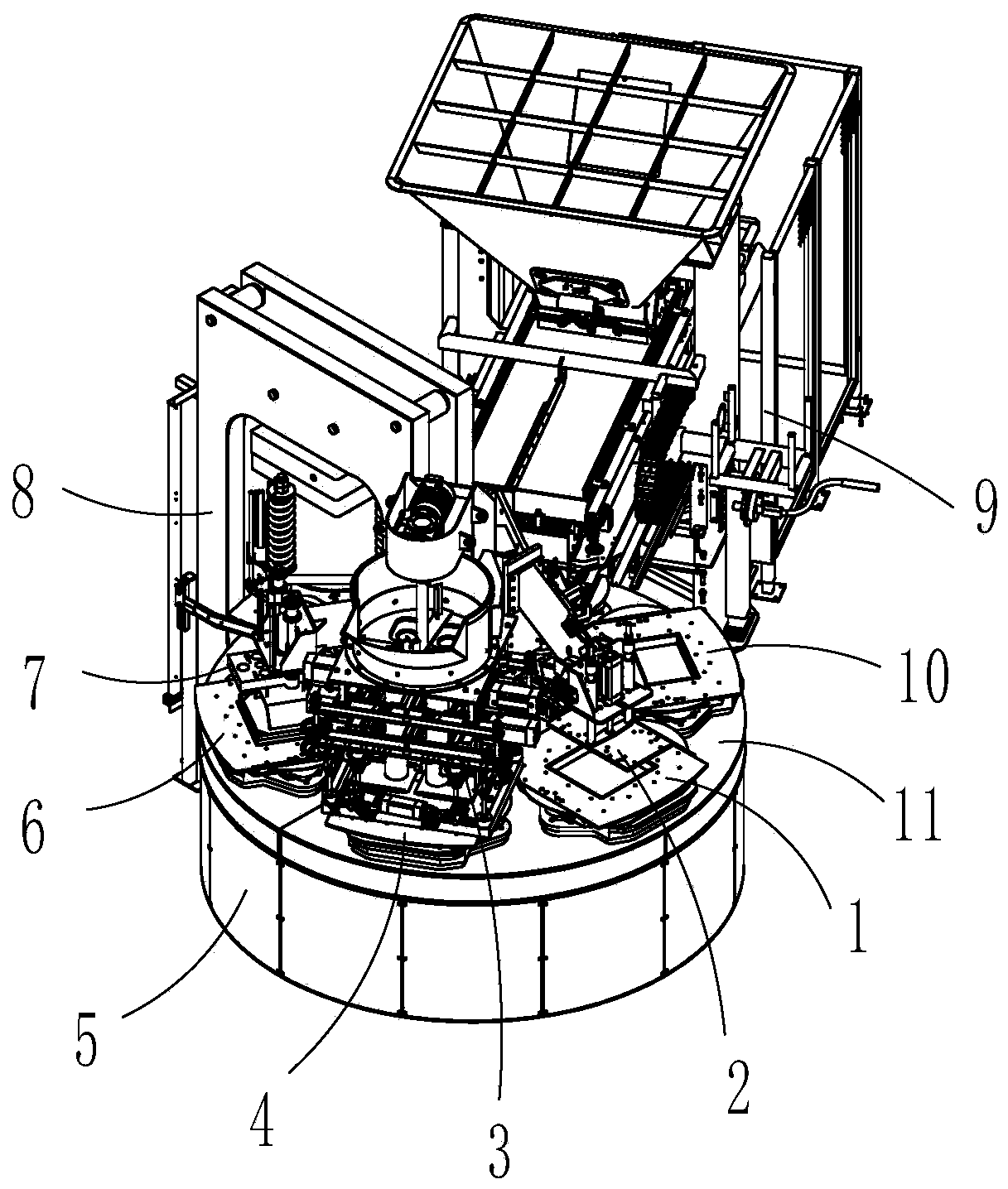 Wet process forming machine