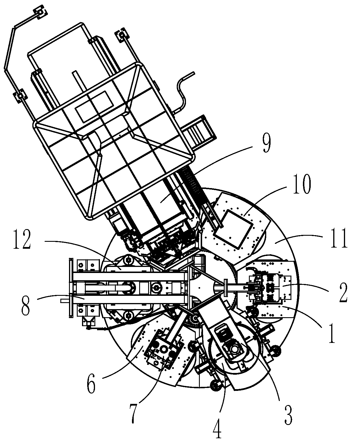 Wet process forming machine