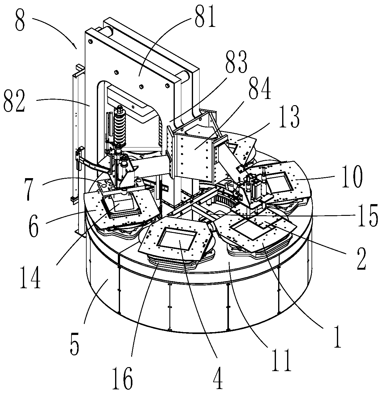 Wet process forming machine