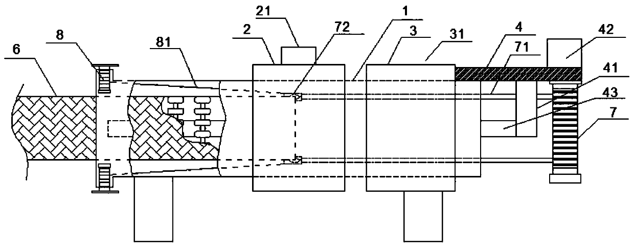 Fire hose containing high-binding-force functional coating and coating spraying equipment