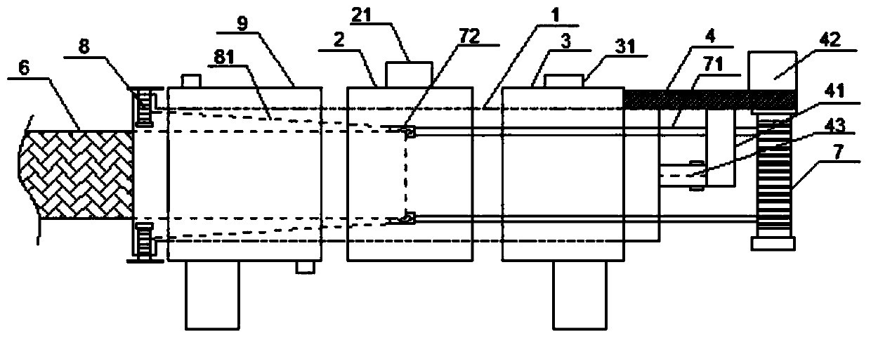 Fire hose containing high-binding-force functional coating and coating spraying equipment