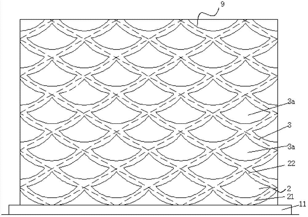 Cast-in-place ecological slope protection and construction method thereof