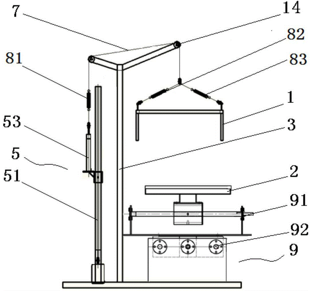 Radiation light source heat effect equivalent test platform