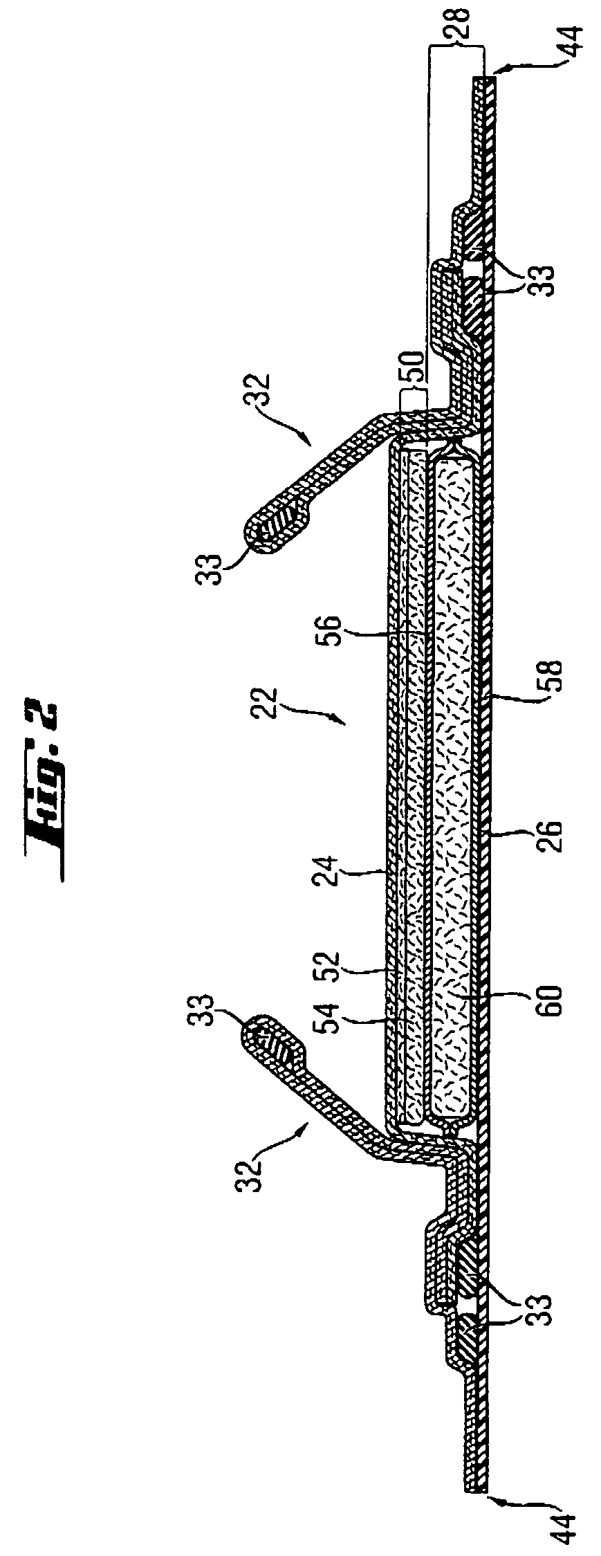 Diaper providing pressure insensitive liquid handling