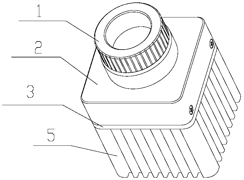 Heat dissipation type machine core shell structure