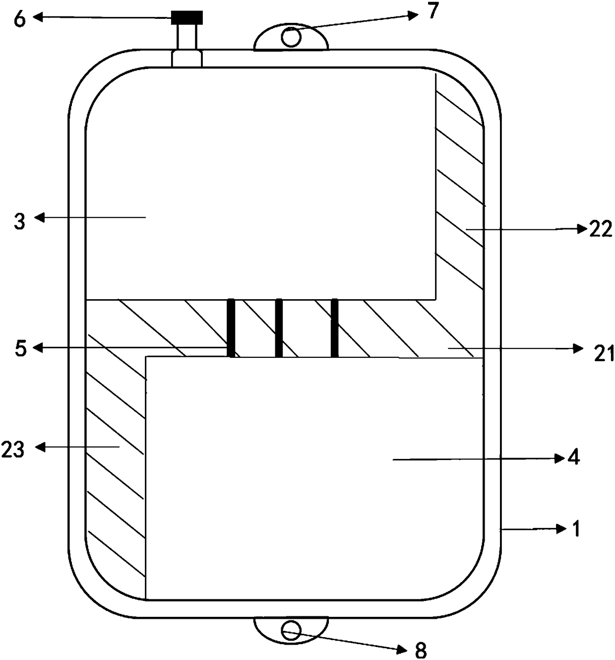 Hydrophobic three-dimensional porous material, preparation method and application thereof and blood storage bag