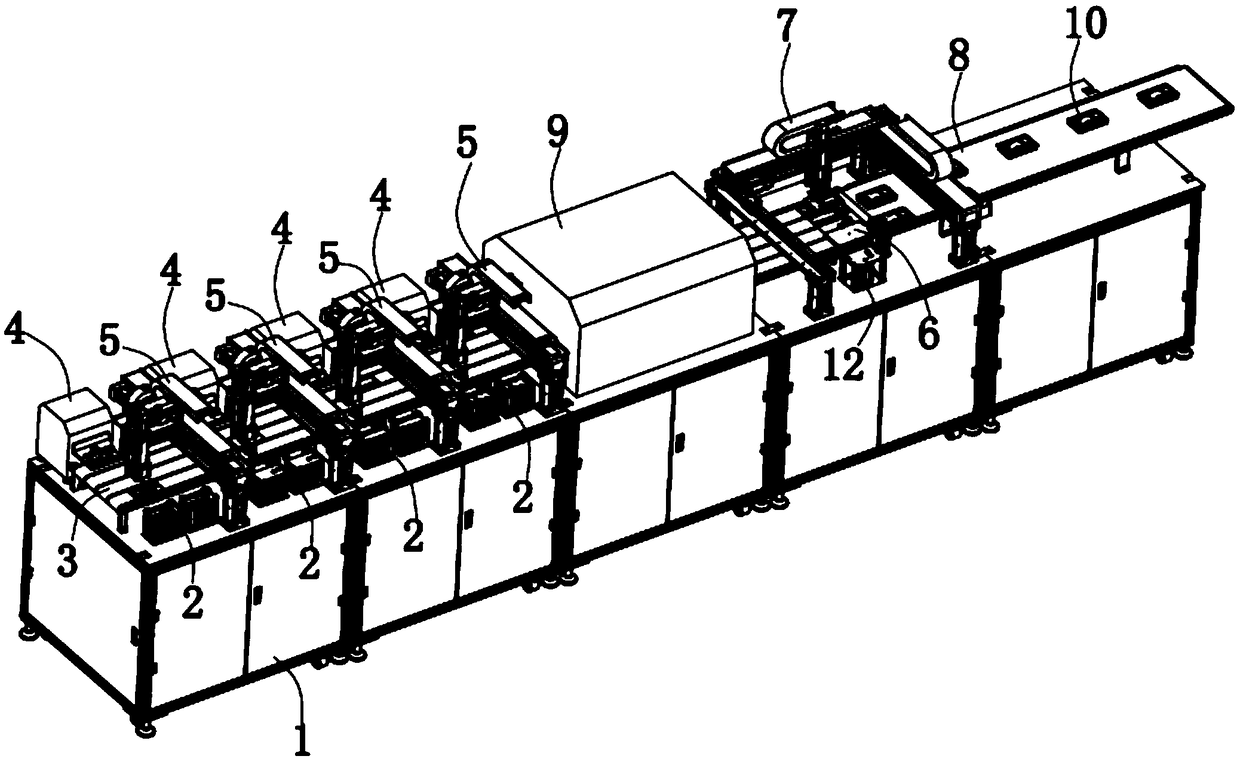 Assembly machine for earphone packaging box