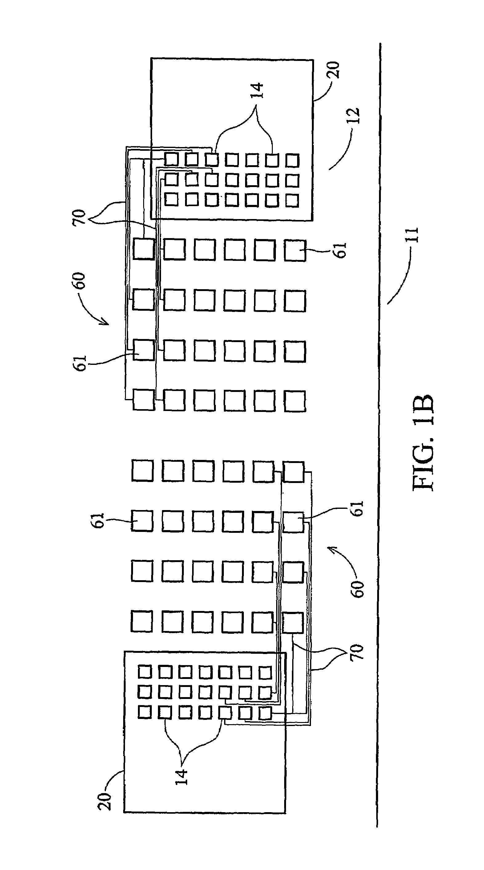 Test pad array for contact resistance measuring of ACF bonds on a liquid crystal display panel