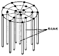 One-step blasting method for pile wells of ultra-high voltage transmission lines