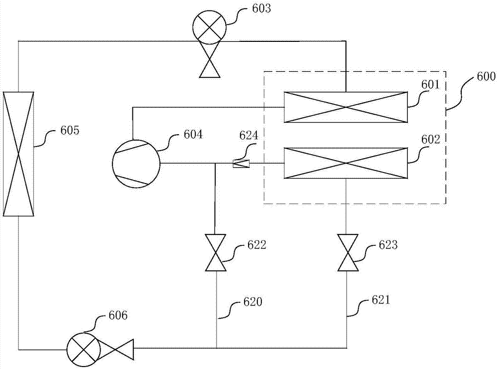 Automobile heat managing system and electric automobile