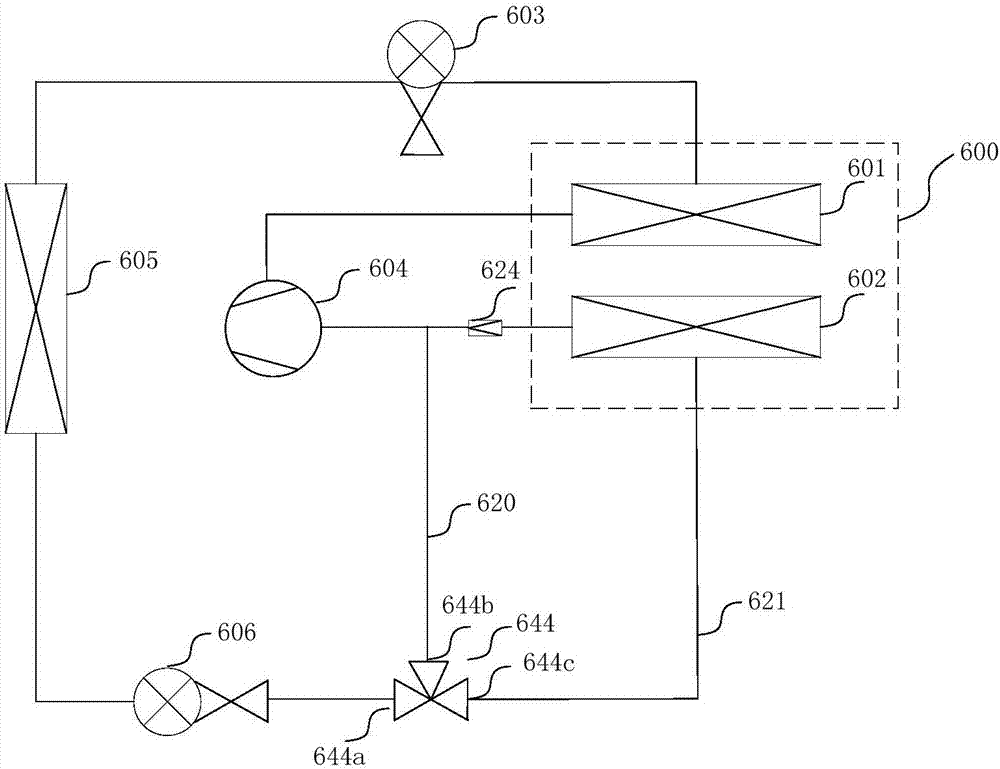 Automobile heat managing system and electric automobile