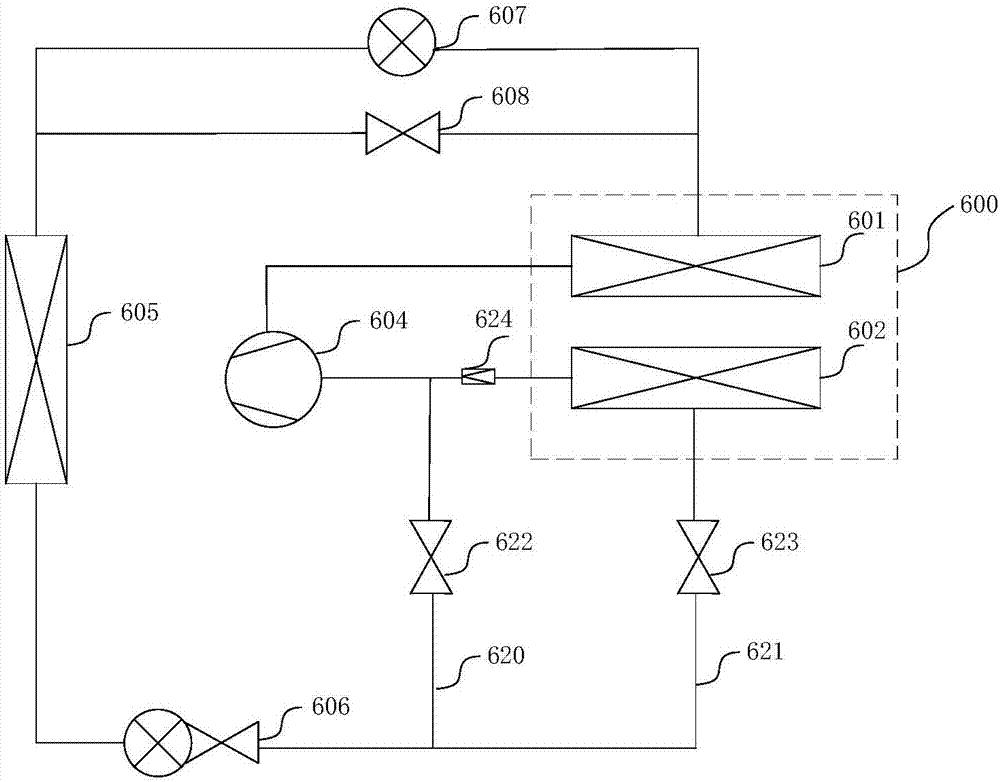 Automobile heat managing system and electric automobile