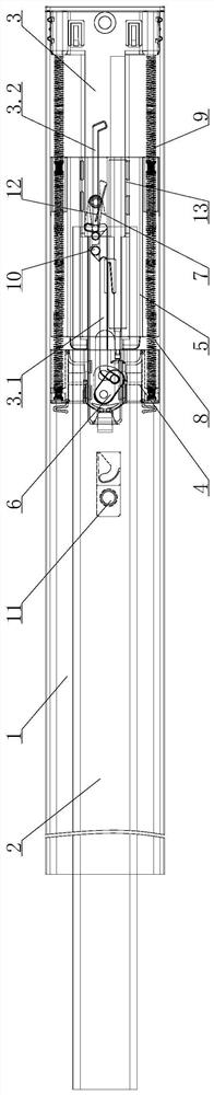 Buffer rebound locking device