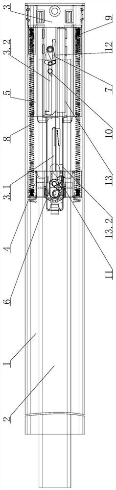 Buffer rebound locking device