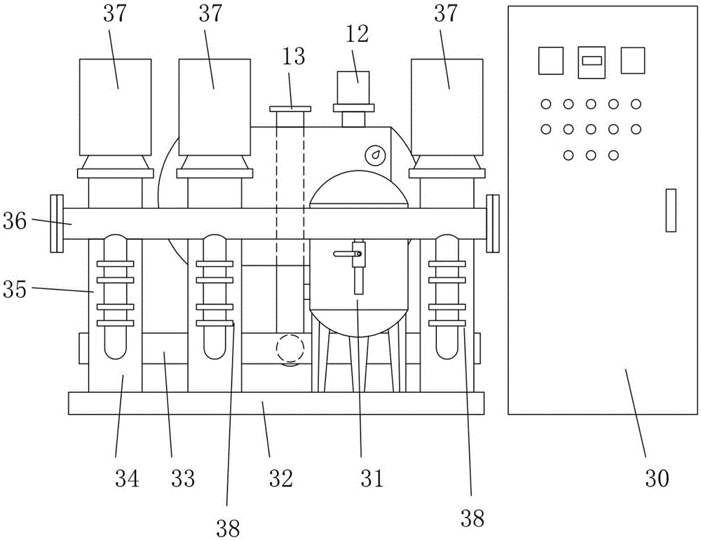 Constant-pressure non-negative pressure water supplying unit adopting permanent magnet synchronous motors