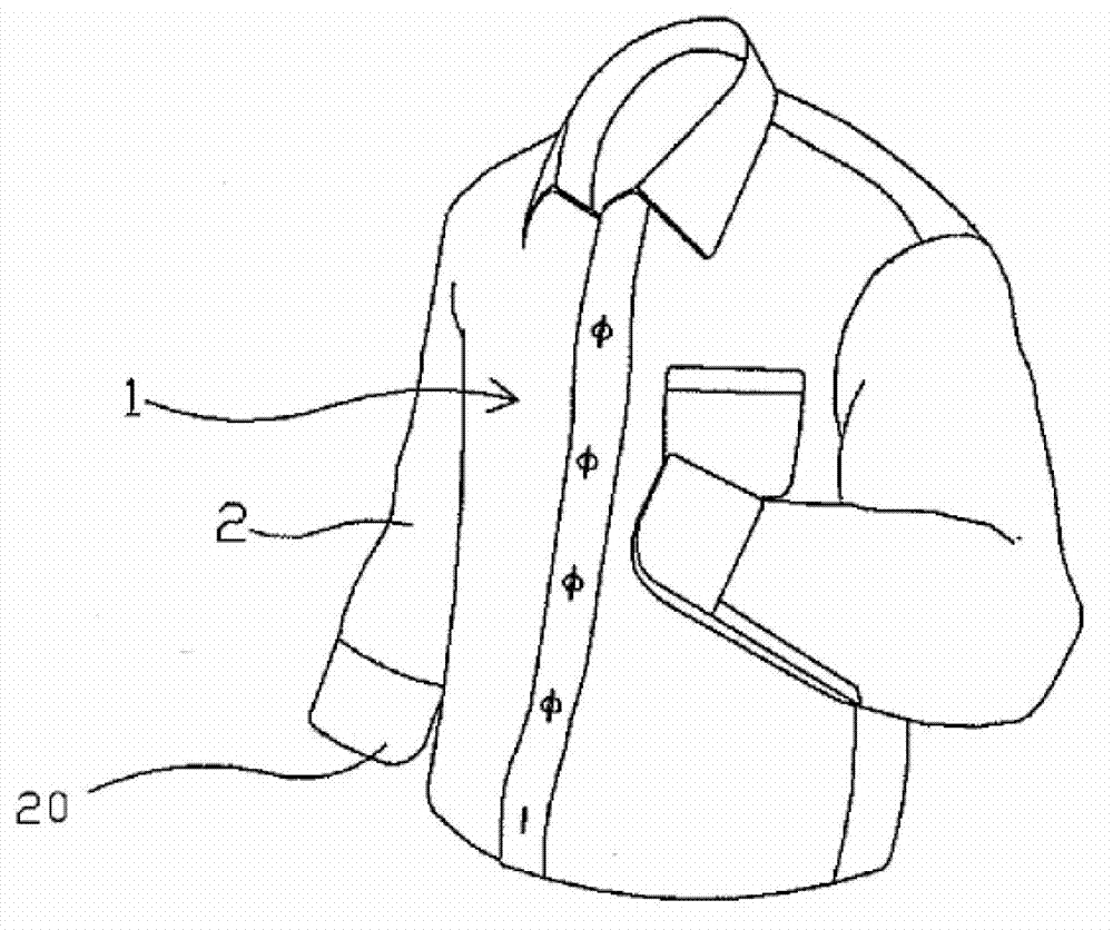 Novel shirt and producing method thereof