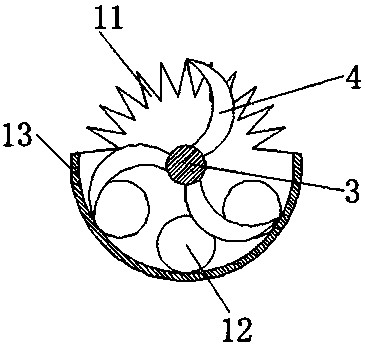 Automatic trimming device for garden lawn