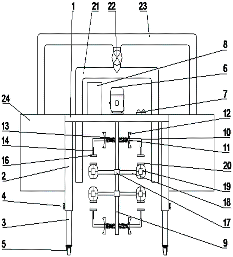 Dredging device for agricultural paddy field