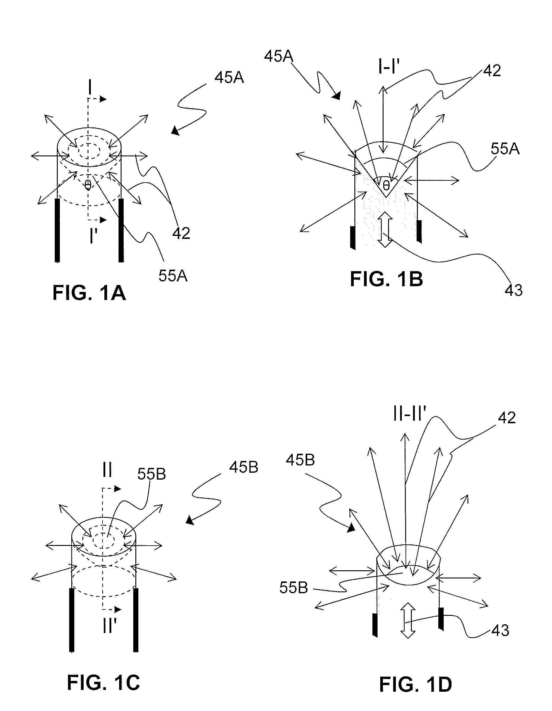 Shaped fiber ends and methods of making same