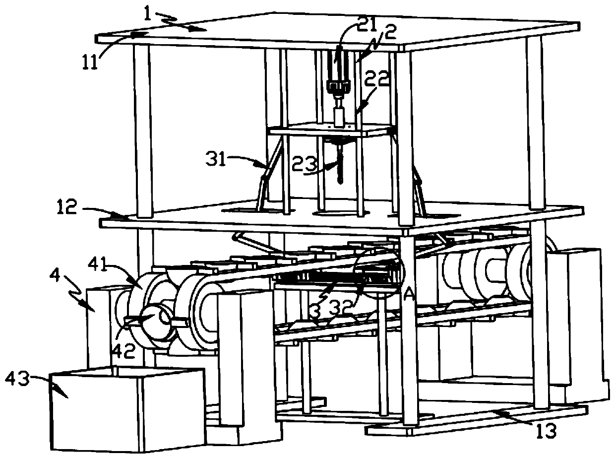 An automatic and quick separation mechanism for garlic rhizome