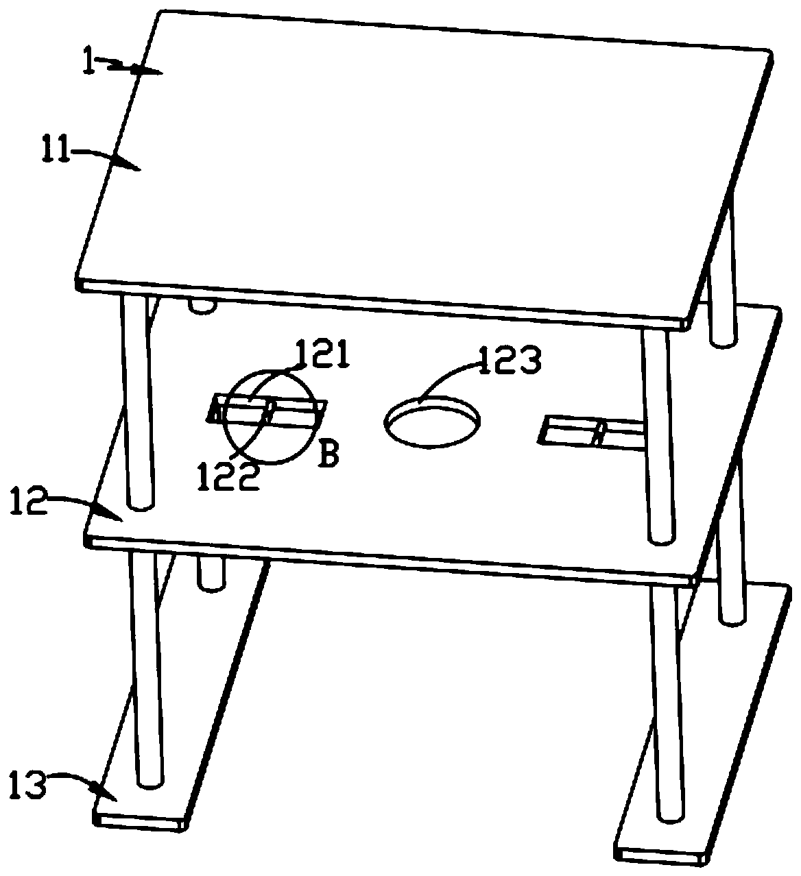 An automatic and quick separation mechanism for garlic rhizome