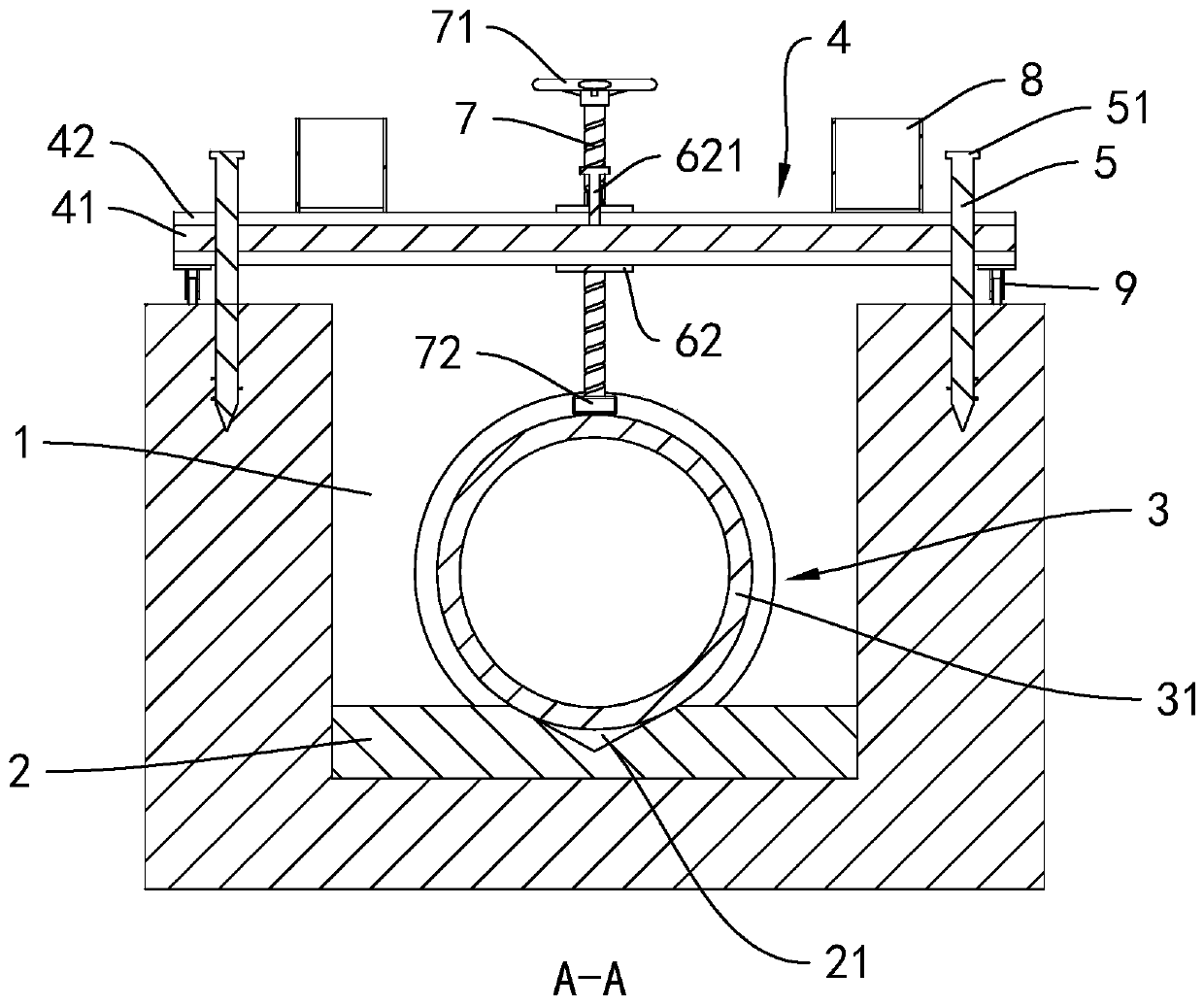 Anti-floating structure of pipeline and construction method of pipeline