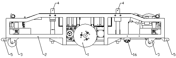 Submarine AGV movement transferring robot