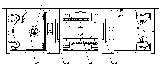 Submarine AGV movement transferring robot