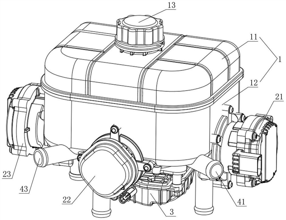 Integrated expansion kettle, heat management system and electric vehicle