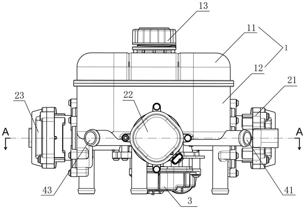 Integrated expansion kettle, heat management system and electric vehicle