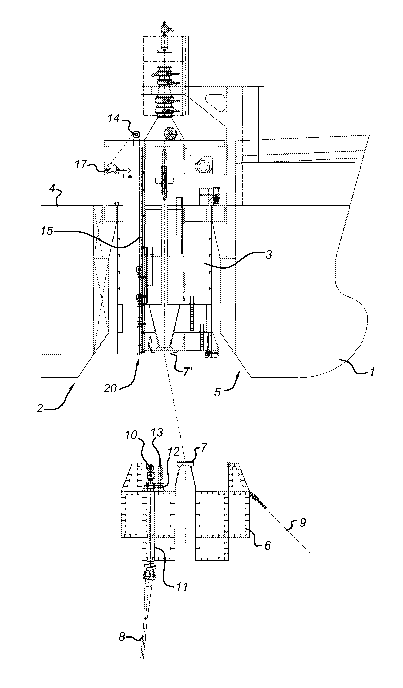 Disconnectable buoyant turrent mooring system