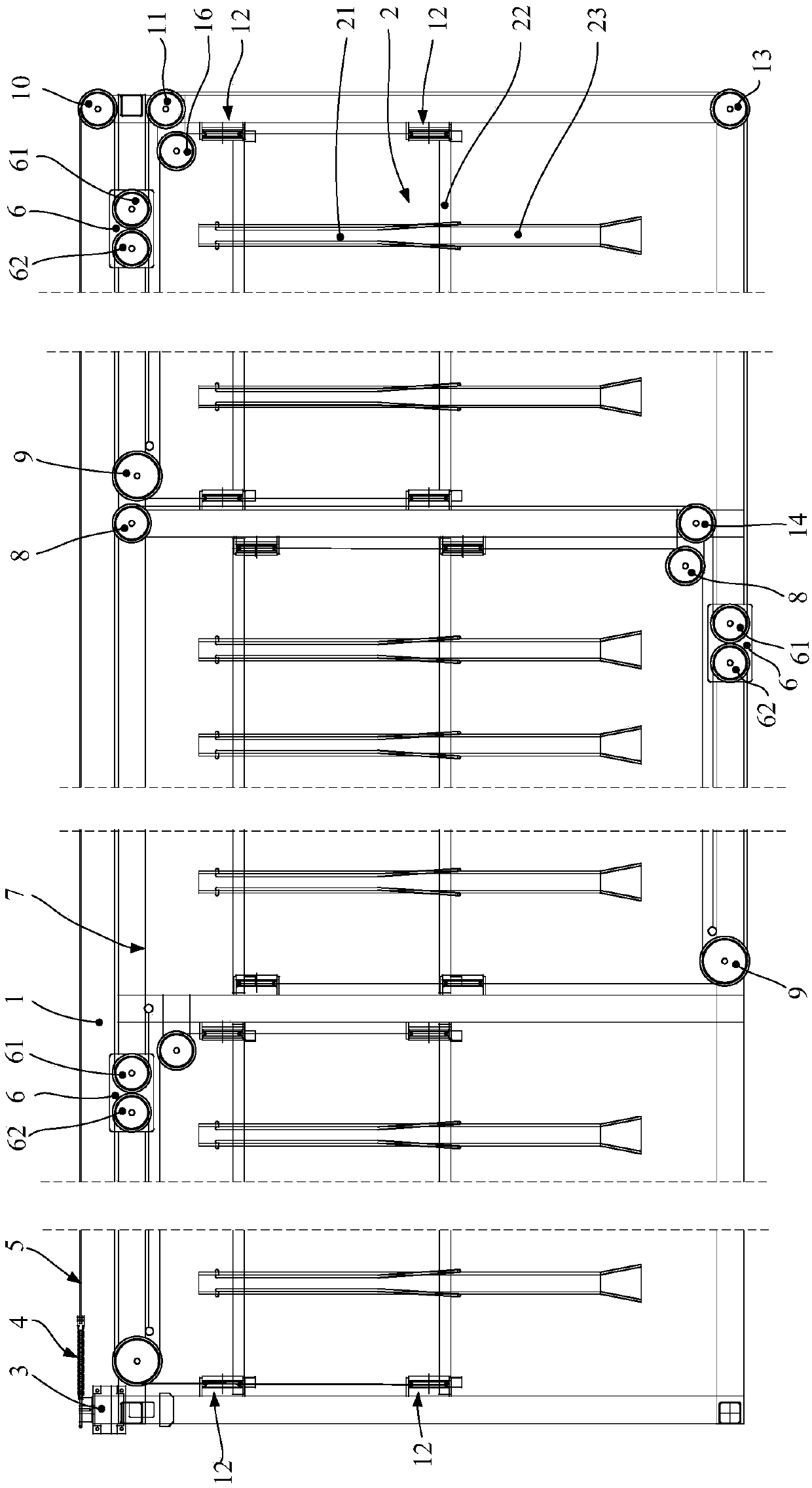 Lifting and horizontal moving bike garage