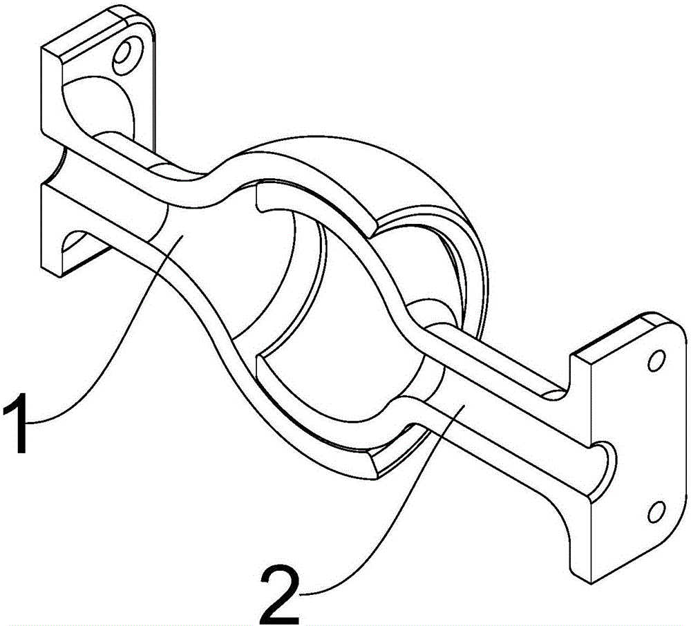 Hinge allowing wire to pass through