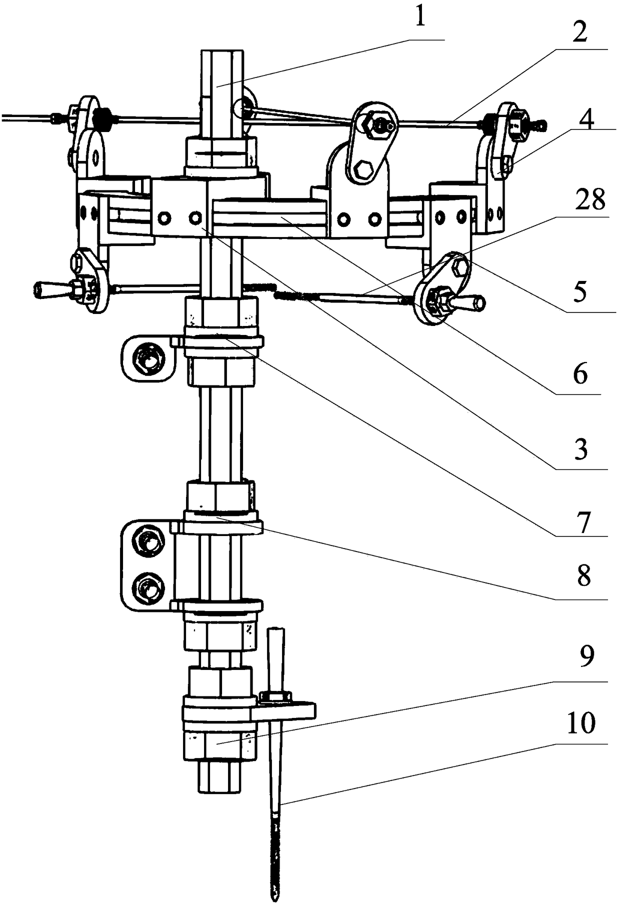 Mixed external fixer based on needle flexible adjustment