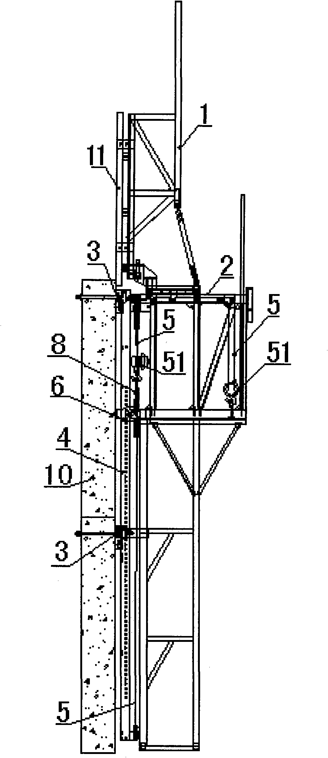 Electric climbing formwork system