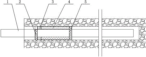 Hole sealing device and method for grouting anchor