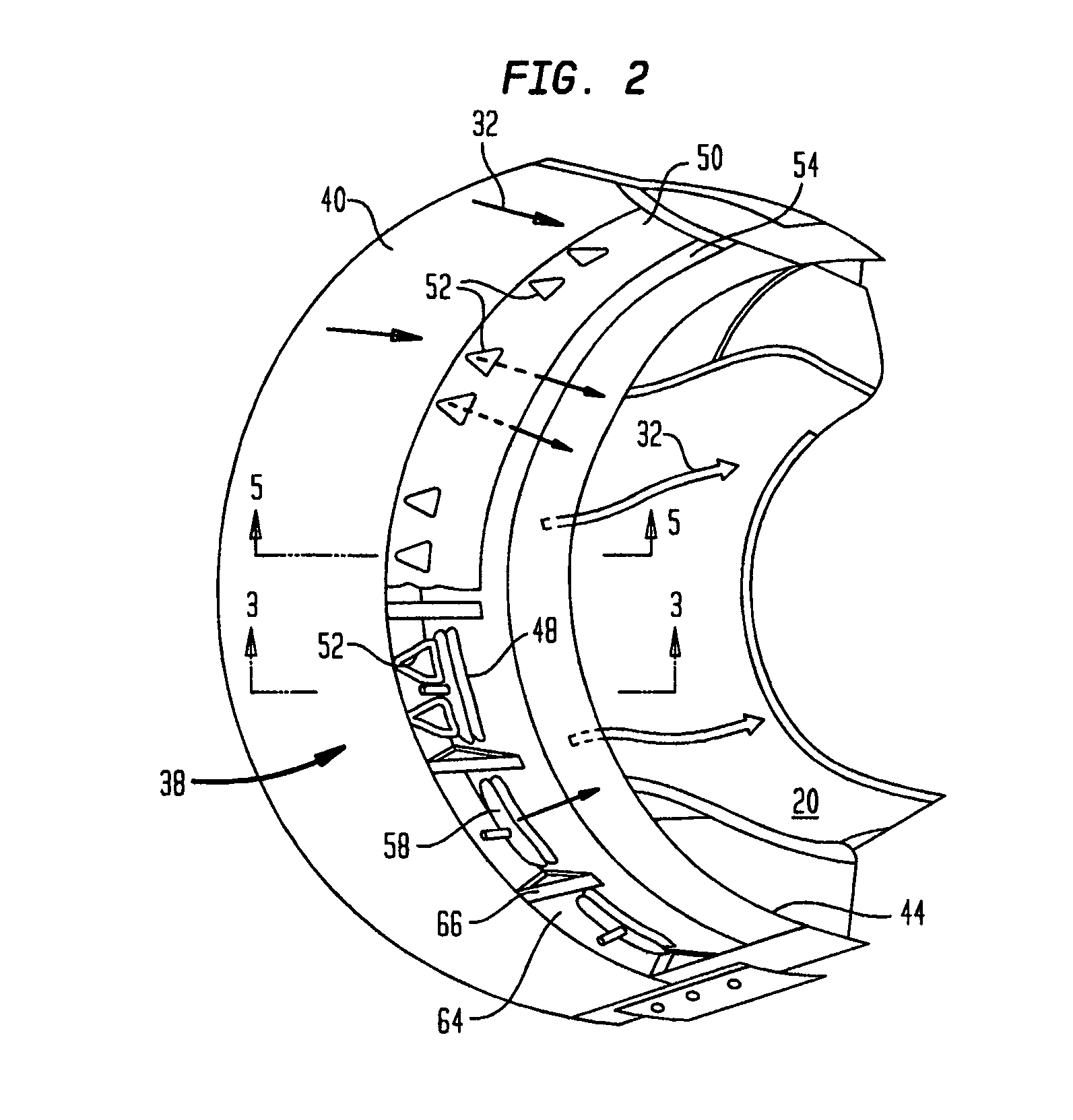 Ventilated confluent exhaust nozzle