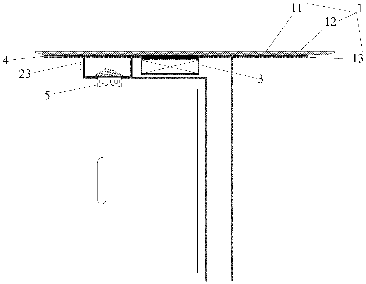 Multifunctional rock plate heating and refrigerating device