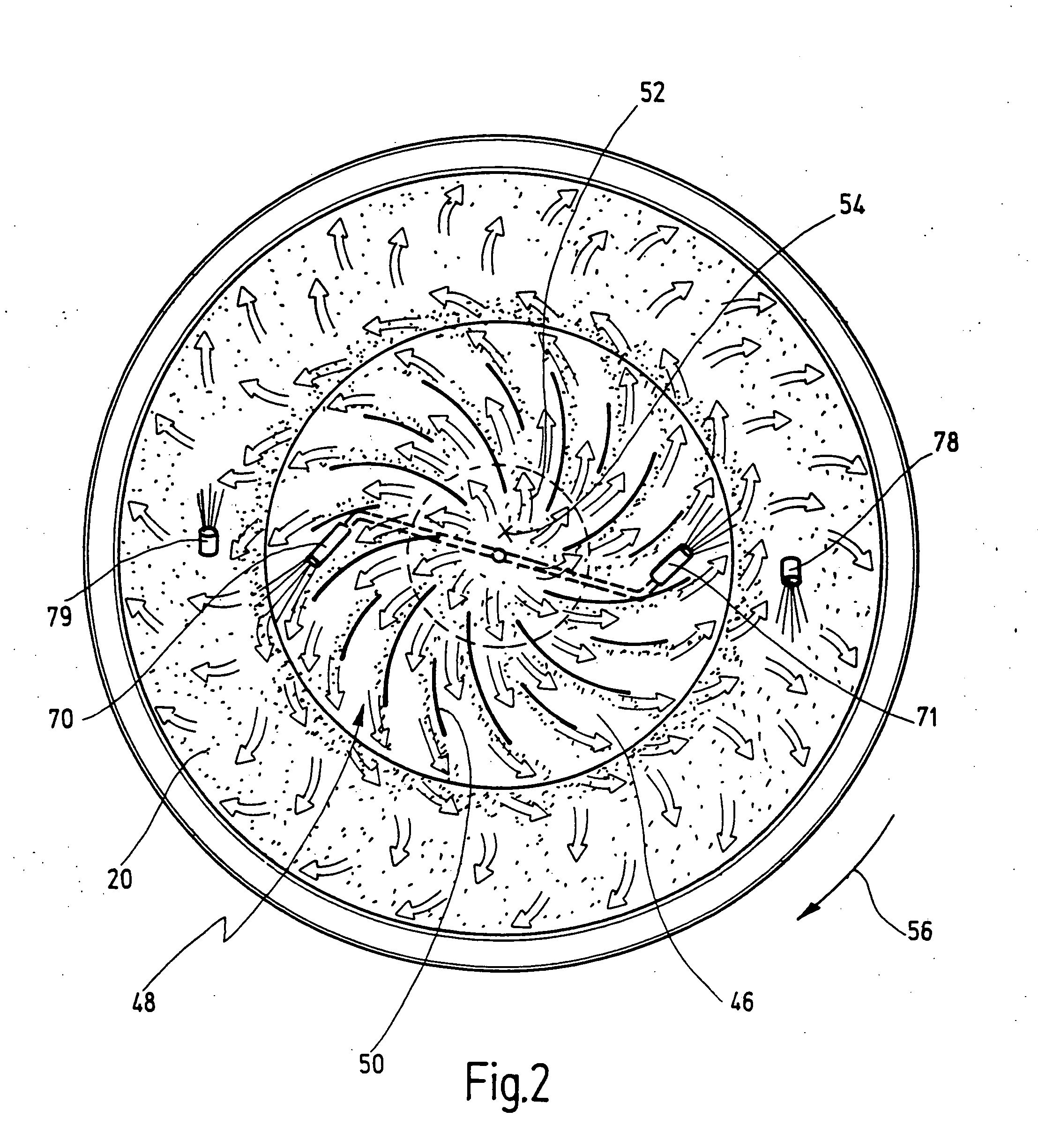 Method and apparatus for treating particulate-shaped material, in particular for mixing, drying, graduating, pelletizing and/or coating the material