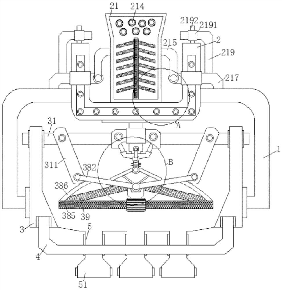 Impurity removing device based on inertia acting force before production of isatis roots and using method