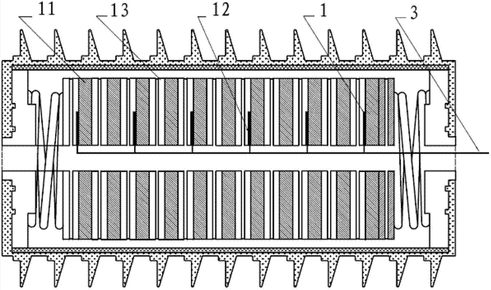 Fault current limiter and metal oxide varistor (MOV) wireless temperature measuring device applied to fault current limiter