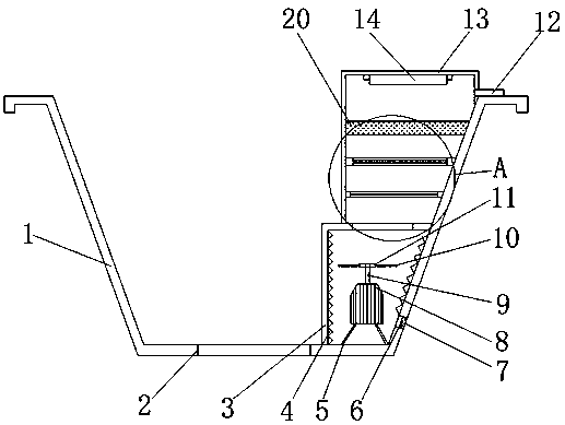 Intelligent flowerpot with air purifying function