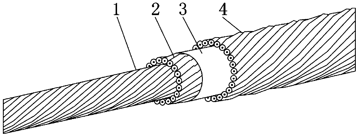 New type pre-twisted armored wire protection bar