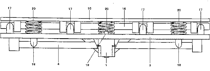 Light-weight solar automobile automatic side-tipping device with shock absorption function