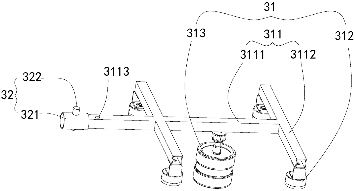 High-efficiency detection device for surface of underwater structure