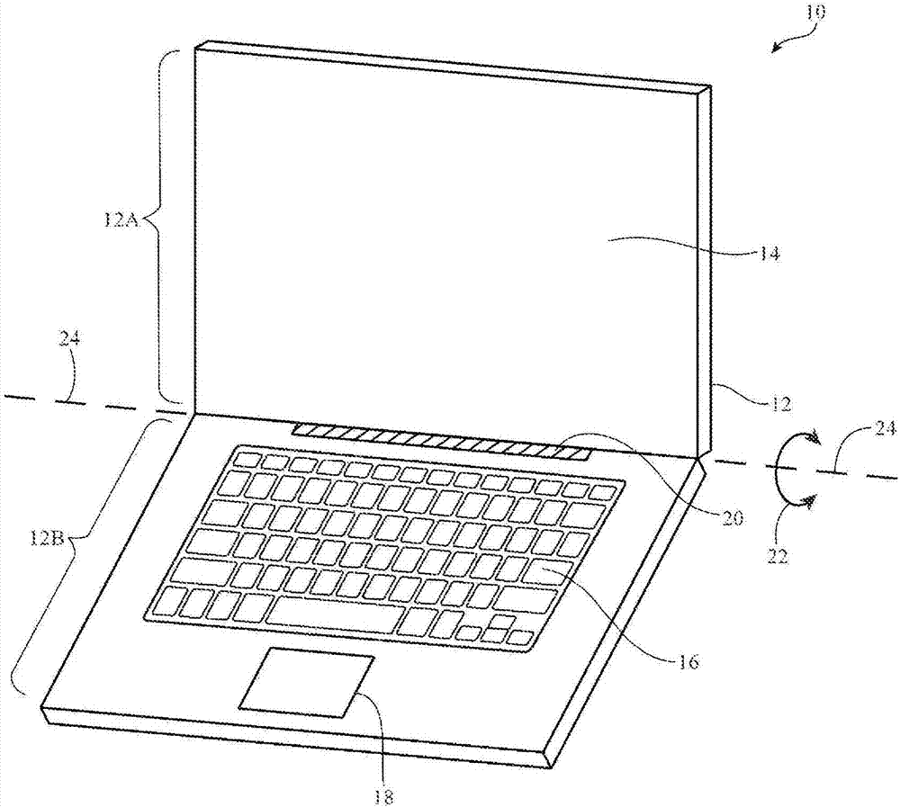 Display having vertical gate line extensions and minimized borders