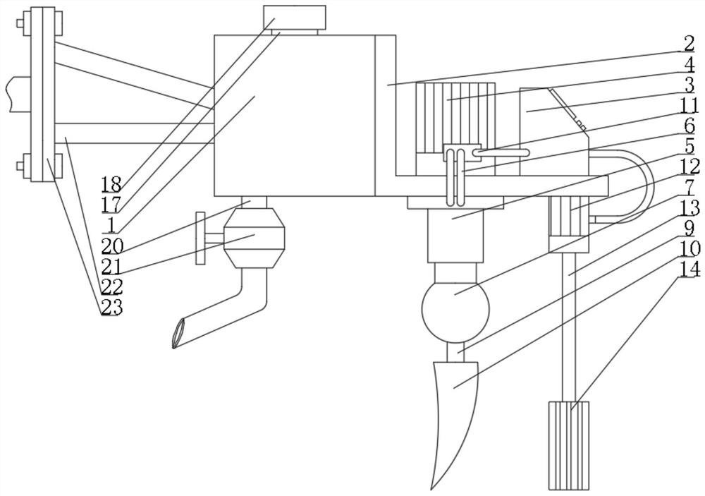 Soil loosening device for agricultural planting