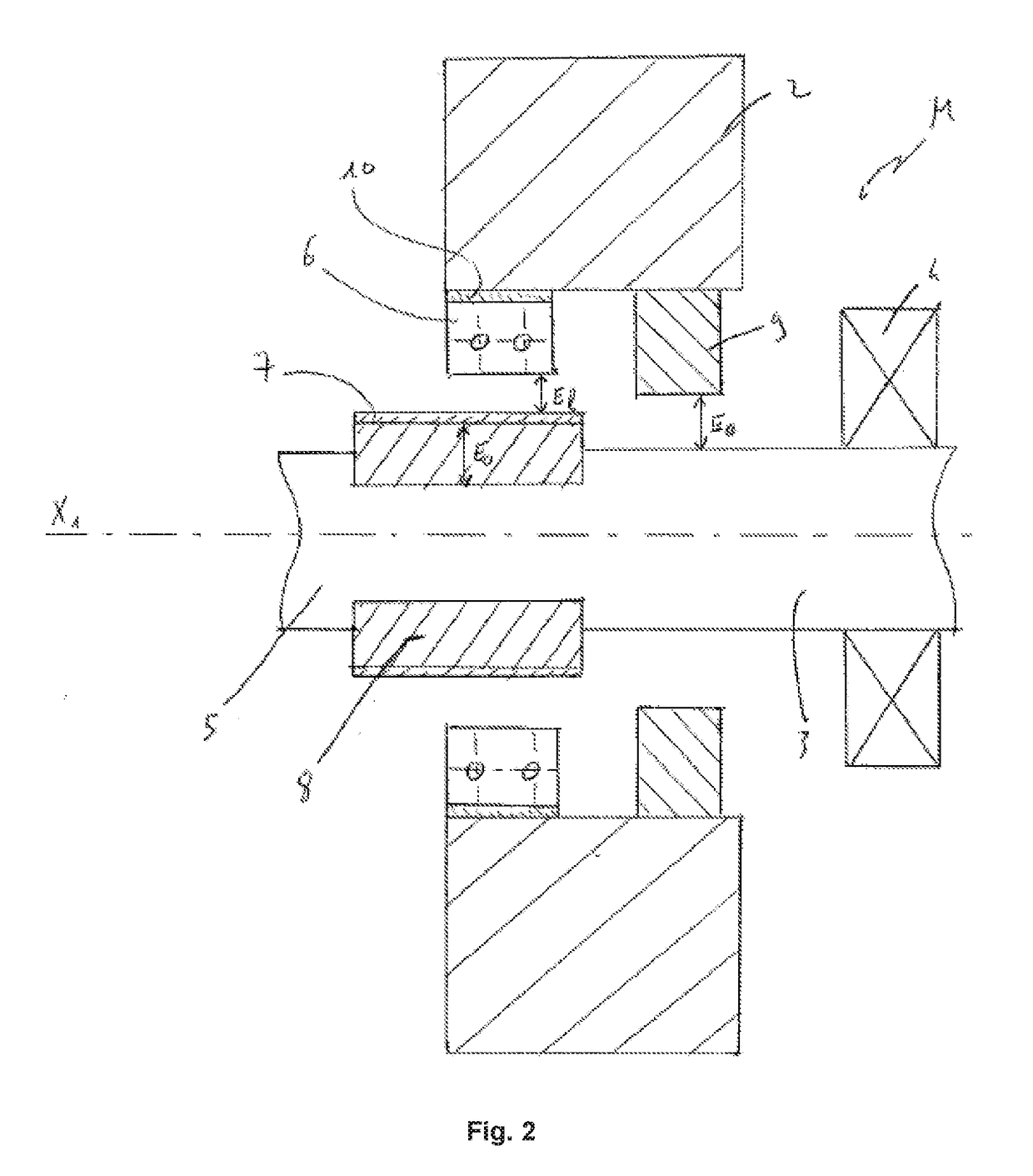 Landing bearing assembly and rotary machine equipped with such an assembly