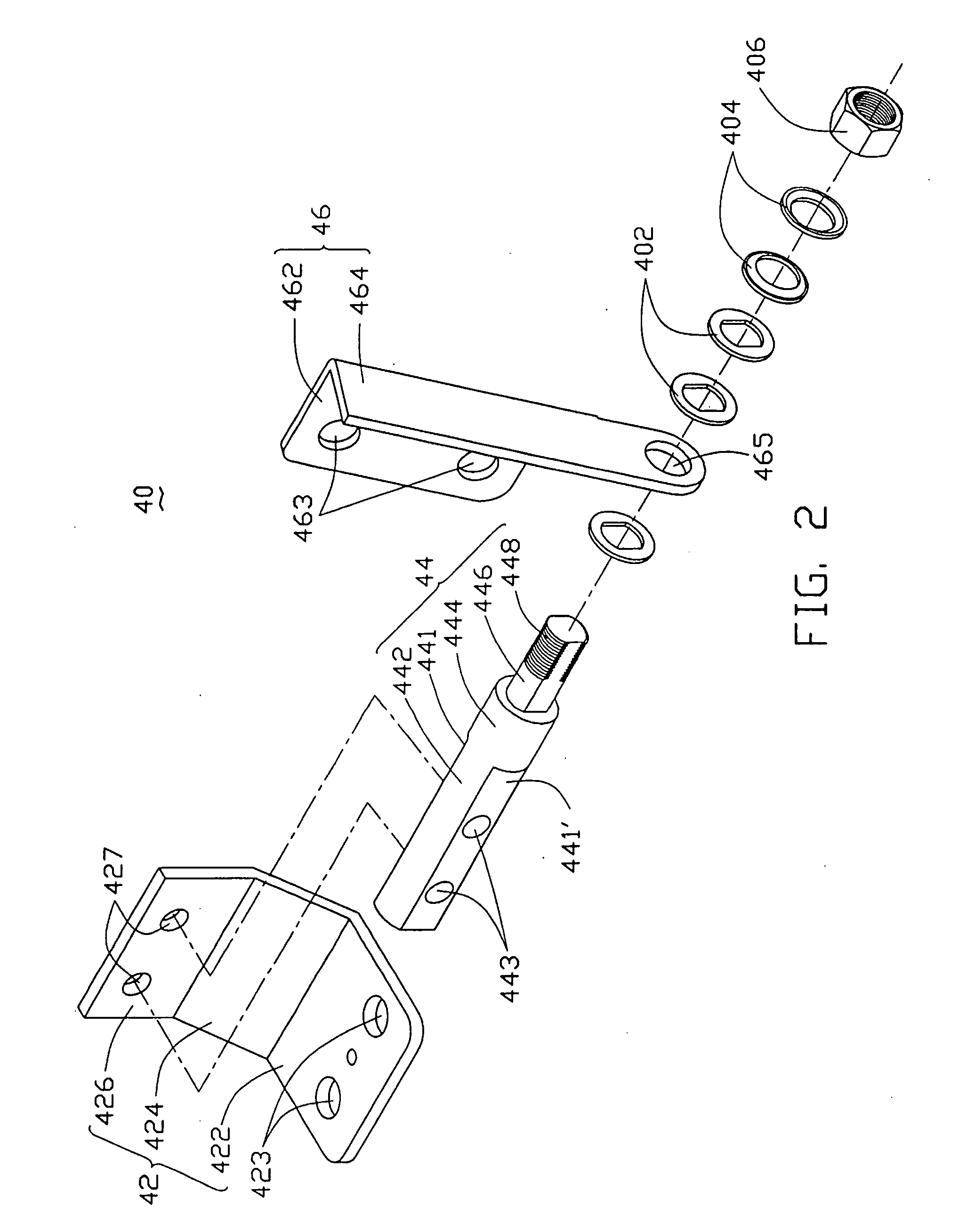 Hinge assembly for media player